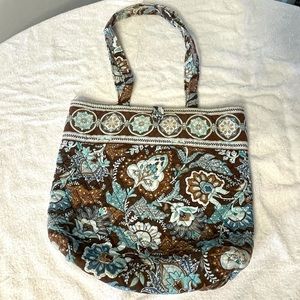 Vera Bradley Java Blue Medium Tote Bag Super Cute! Nice used condition